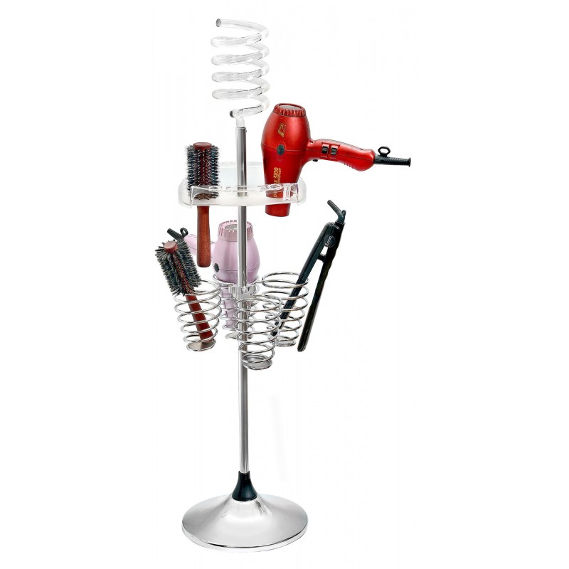 DH134 Dryer Stand, Hair Brush Holder & 4 Iron Holders Made By Pibbs