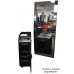 Italica TR010B Black Portable Hair Styling Cabinet Locking Doors Tool Panel