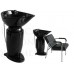 4339 Adjustable Tilting Porcelain Pedestal Shampoo Bowl Great For Wheel Chairs