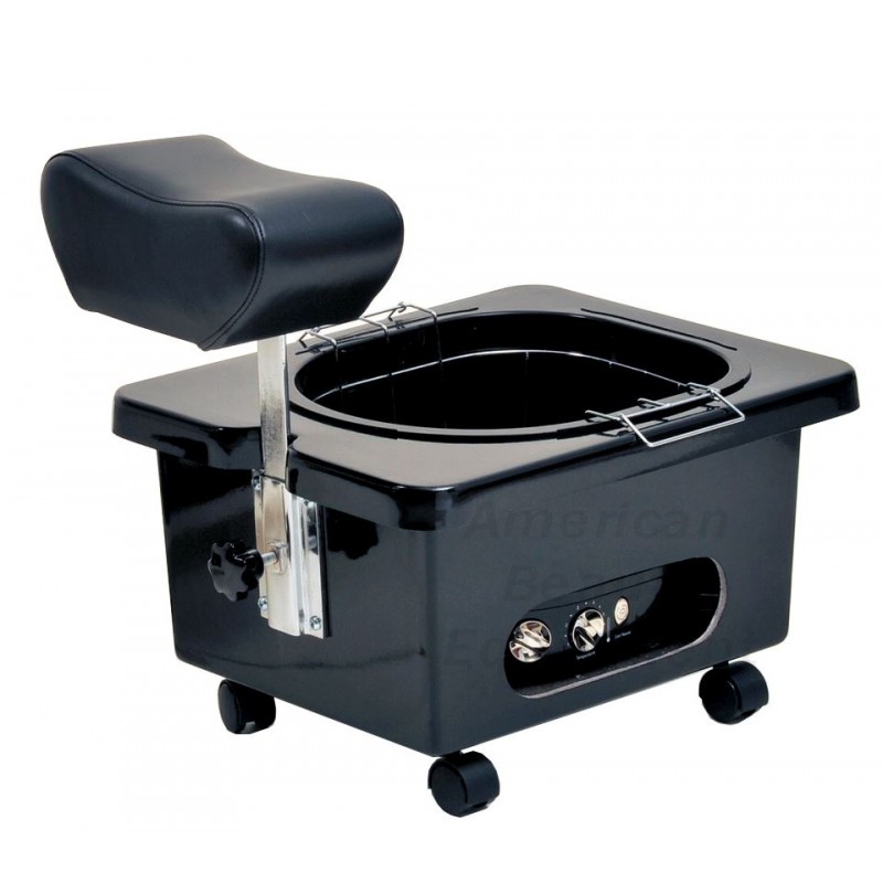 Pibbs DG105 Black Portable Footsie Pedicure Unit With Footsie Bath