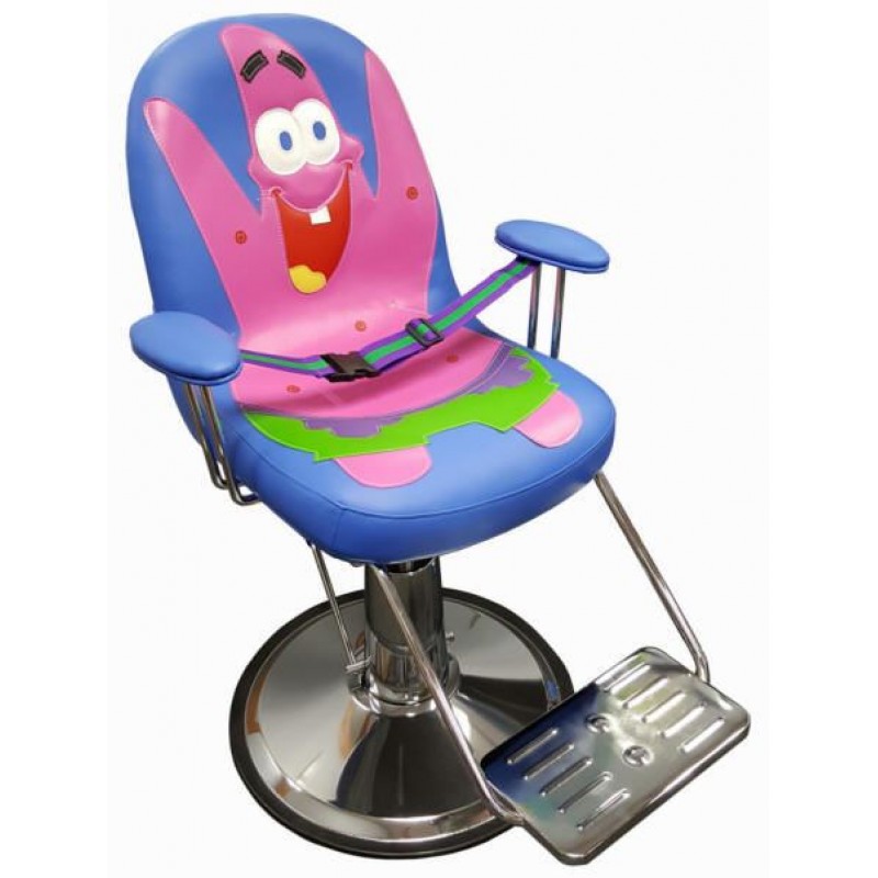 Hair Styling Chair With Seat Belt and Extended Height Base Bubble Gum