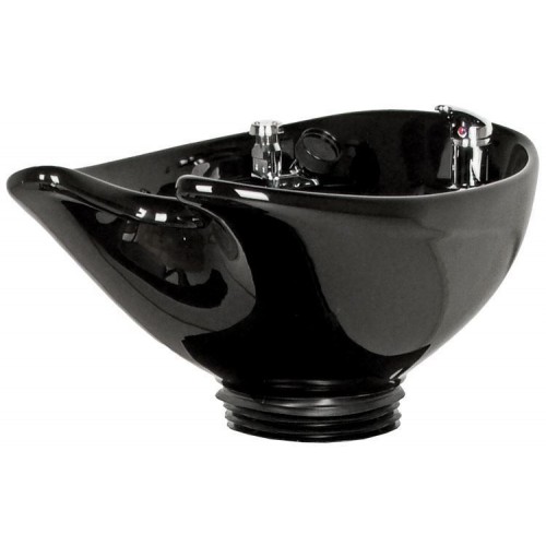 Collins 14BWS Massey Shuttle Side or Backwash Sliding Chair Tilting Porcelain Shampoo Bowl