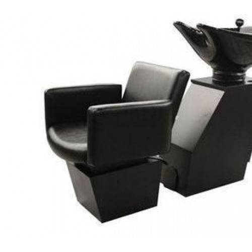 Collins 16SWS Kiva Shuttle Sidewash Sliding Chair Tilting Shampoo Bowl Plus Storage Cabinets