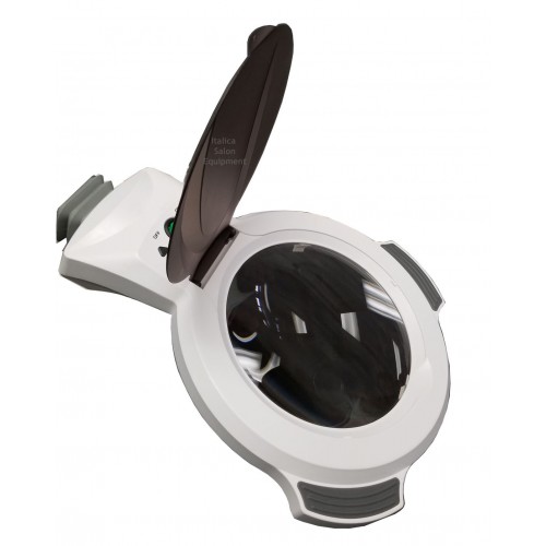 1006 Magnifying Lamp With Lens Cover and Dimmer From Silver Fox
