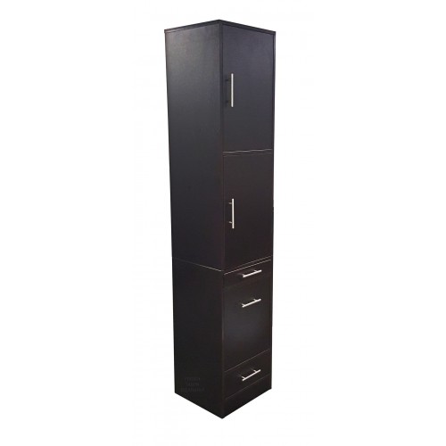 SALE ITALICA CS6066 Tower Hair Styling Station With Tilt Out Tool Panel Black or Dark Chocolate