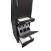 CS6066 Tower Hair Styling Station With Tilt Out Tool Panel Black or Dark Chocolate