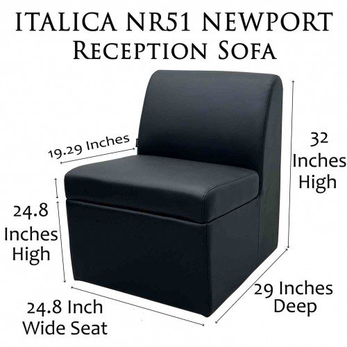 Newport Salon Reception Sofa Chair - Image 2