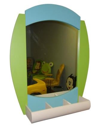 31" X 38" Kids Salon Mirror With Product Storage - Image 2