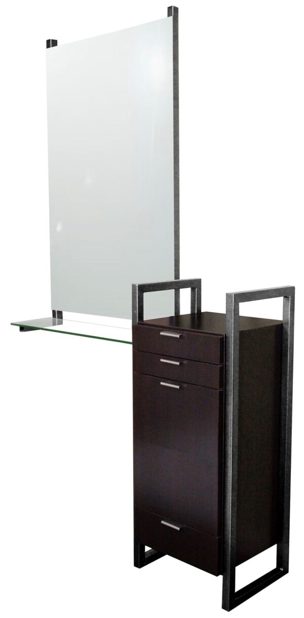 963-18 Styling Station Steel Sides Free Standing