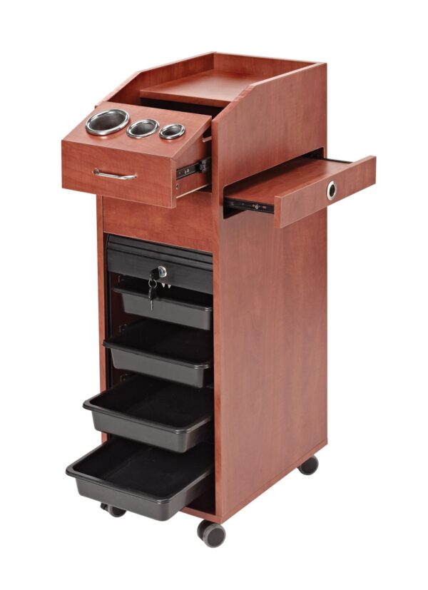 D39 Black or Wood Portable Styling Station