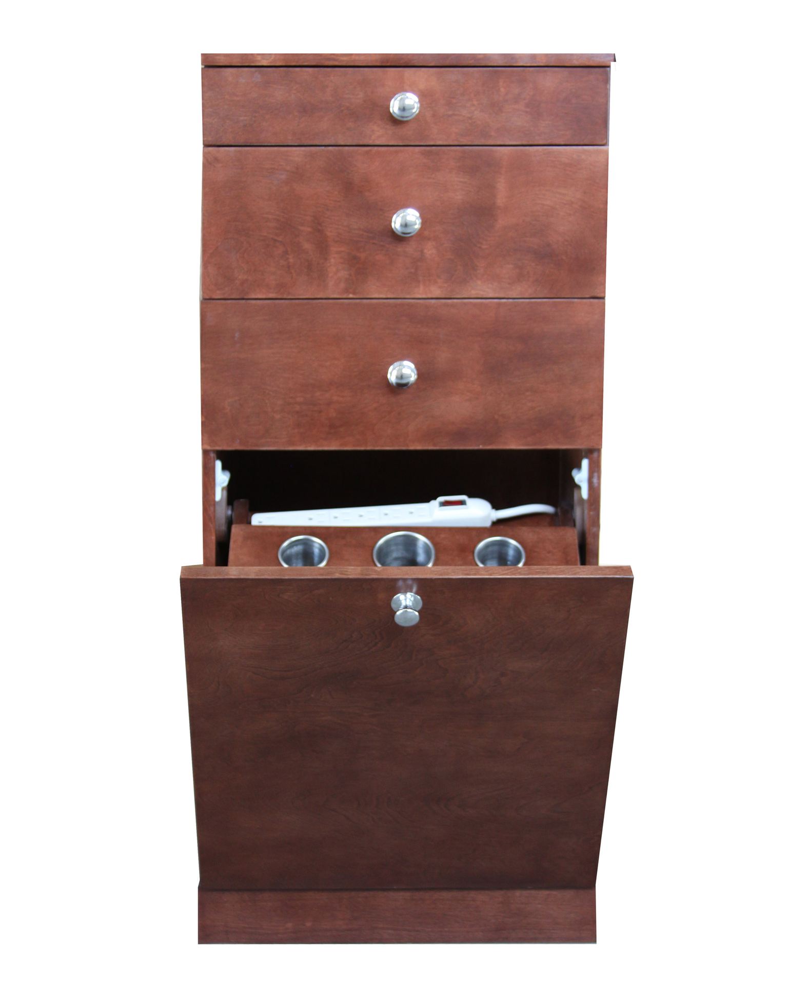 3 Remaining-5101 Cherry Wood Styling Station Tilt Tool Panel - Image 2