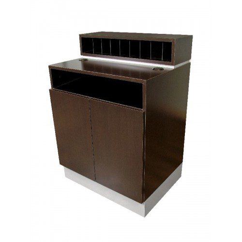 490-30-Inch-Wide Small Salon Suite Reception Desk - Image 4