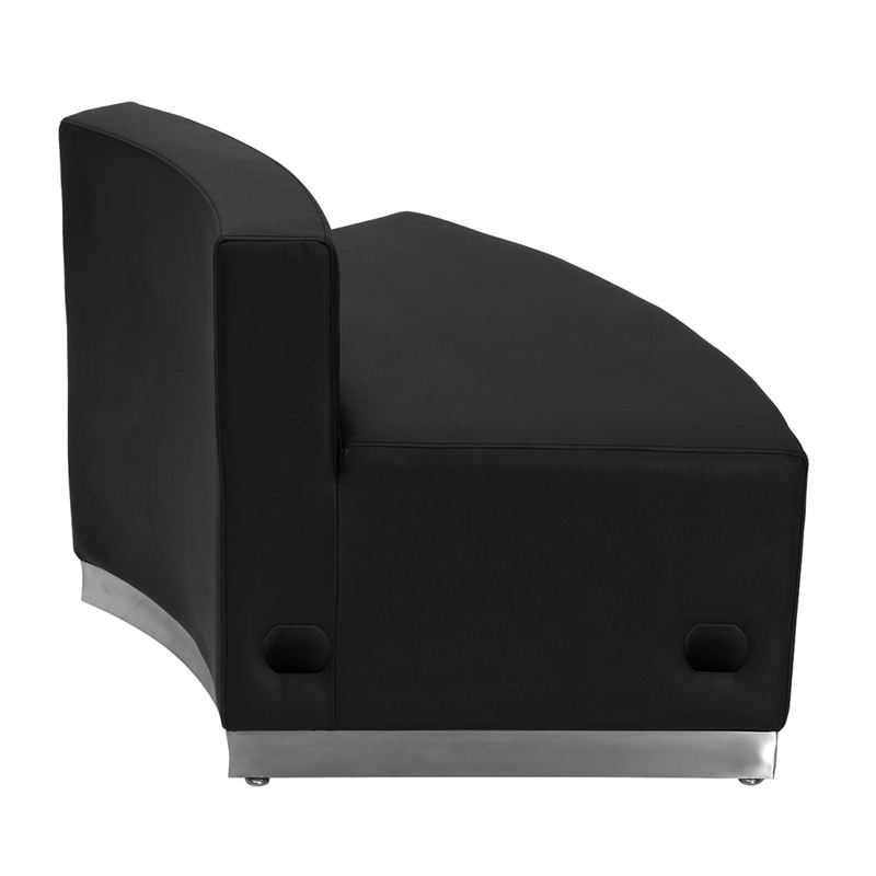 803 Angle Out-seat Piece Reception Single Sofa Black - Image 2