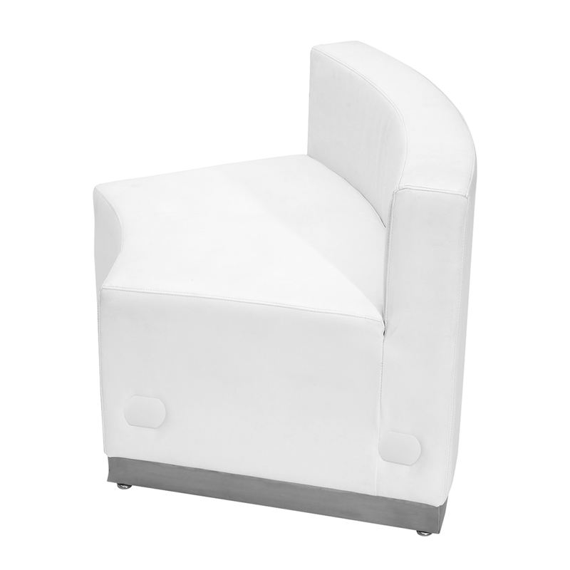 803 In Seat Piece Reception Single Sofa White - Image 2