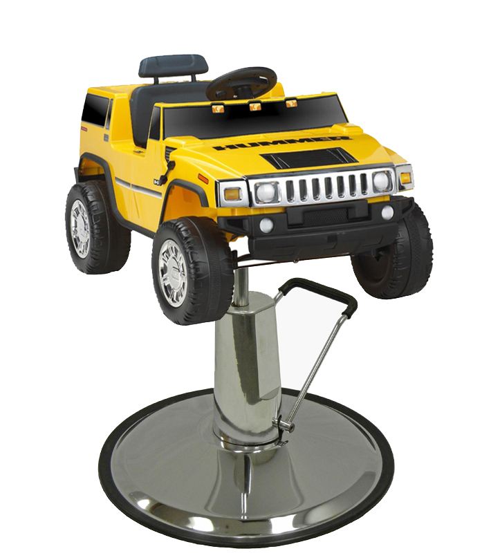 Yellow Hummer Single Kids Styling Chair Yellow