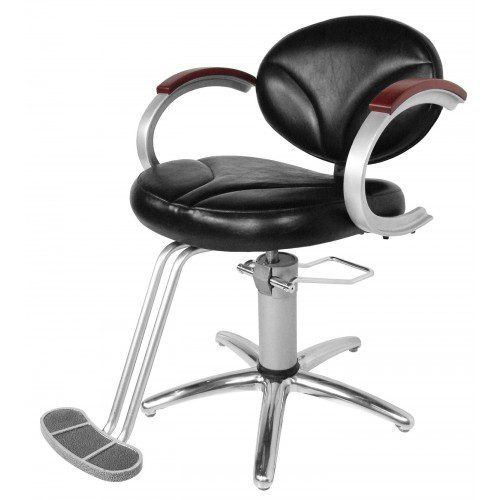 9100 Hair Styling Chair Wood Capped Arms - Image 3