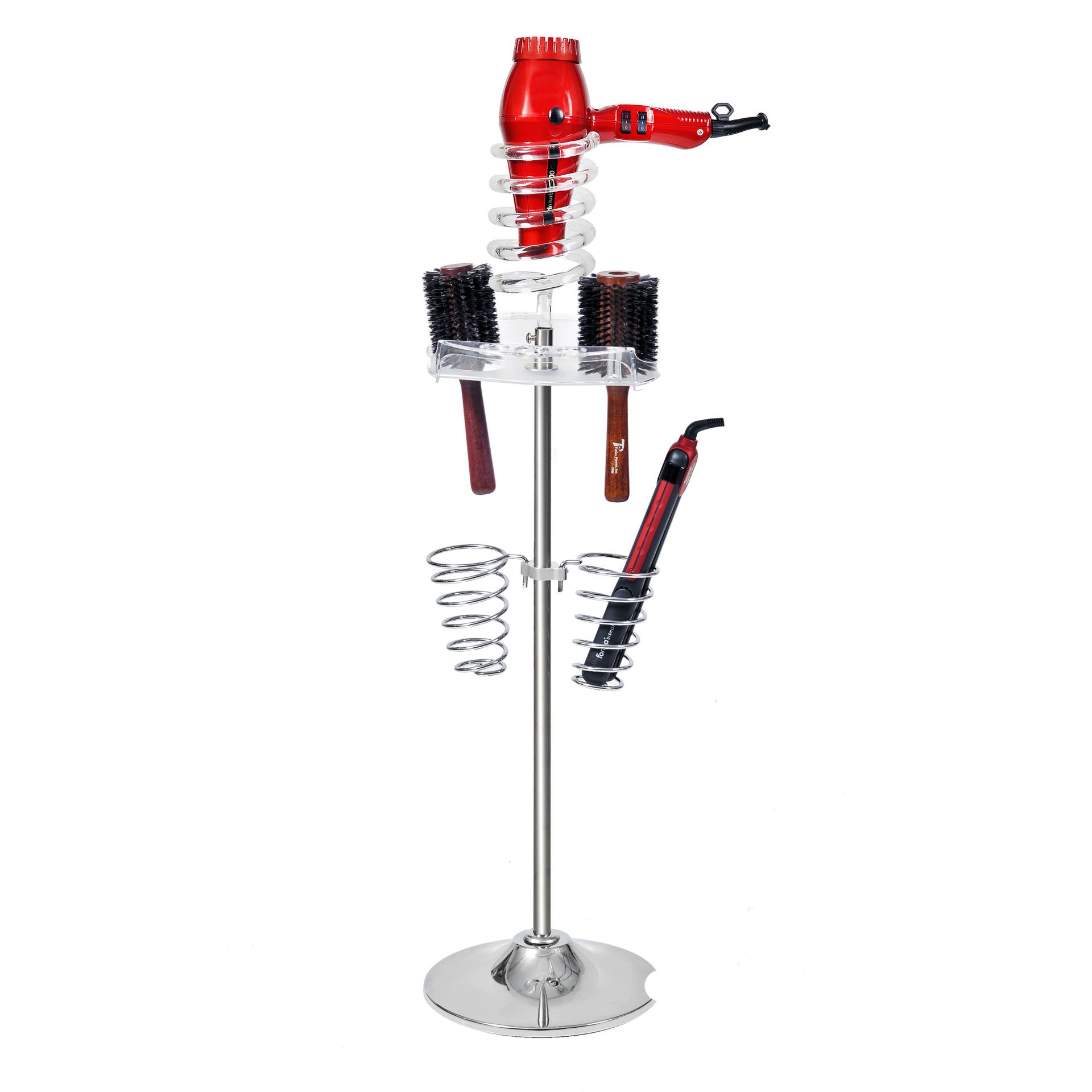 DH13 Hair Dryer Stand, Brush Holder Plus Iron Holders