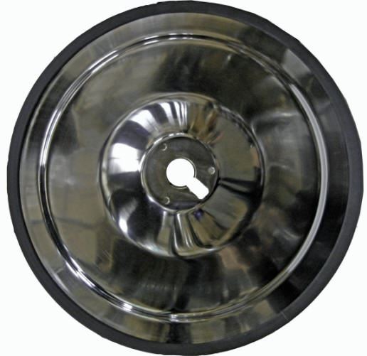 5550-Steel 27 Inch Round Floor Plate For Barber Chairs