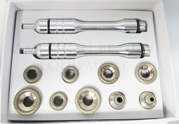 Diamond Dermabrasion Wand Set 9 Heads With 2 Handles