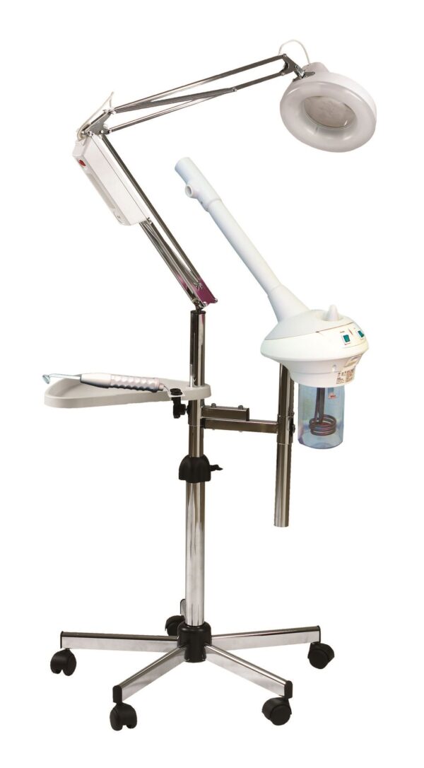 2462 Italian Facial Steamer High Frequency Mag Lamp Combo