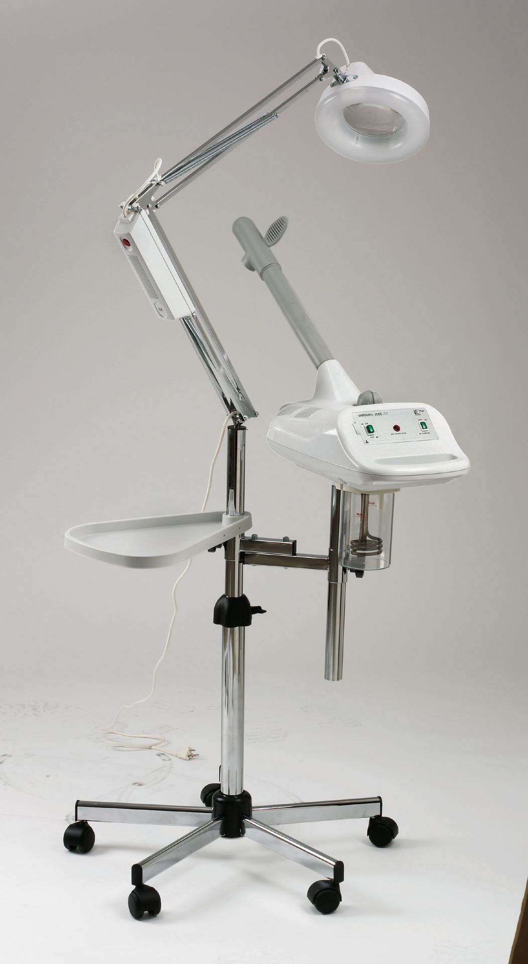 2557 Italian Facial Steamer Mag Lamp Shelf Stand Combo