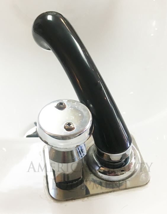 Pibbs Stainless Plate F3165 2 Holes Italian Shampoo Bowls