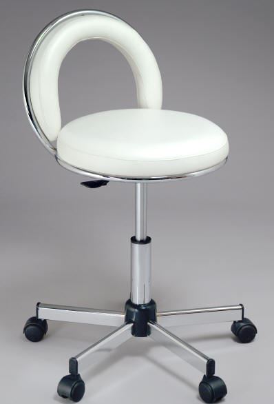 649 Thick Facial, Desk or Manicure Stool 18-23" High - Image 2