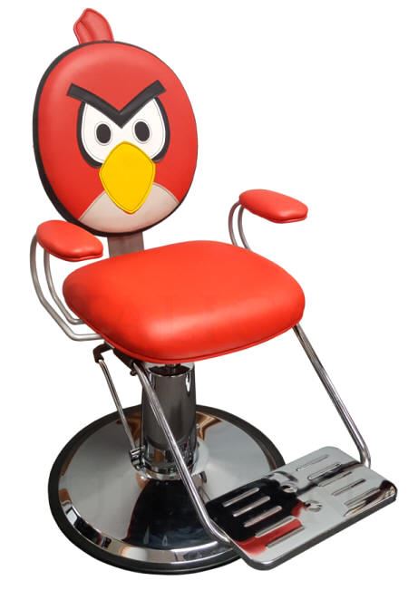 Red Bird Hair Styling Chair For Kids Salons