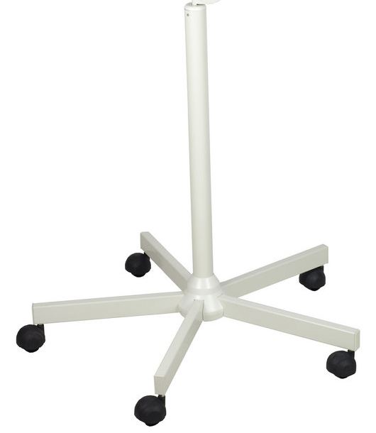199S White Metal Magnifying Lamp Stand 5 Spoke Stability