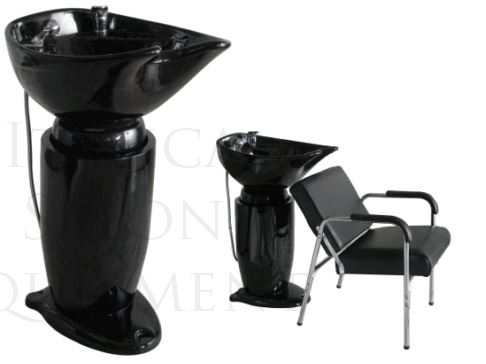 4339 Pedestal Shampoo Bowl Unit Thin Profile (Great For Wheelchairs) - Image 2