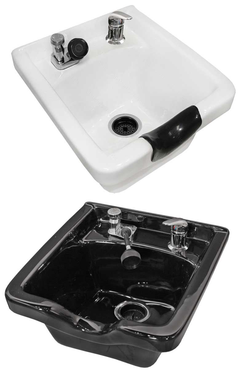 8000 Porcelain Traditional Wall Hung Shampoo Bowl Complete