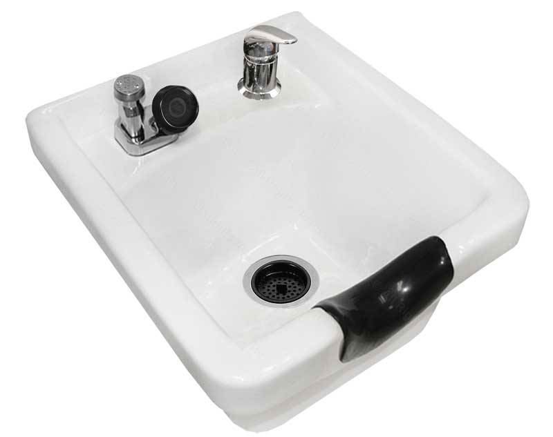 8000 Porcelain Traditional Wall Hung Shampoo Bowl Complete - Image 3