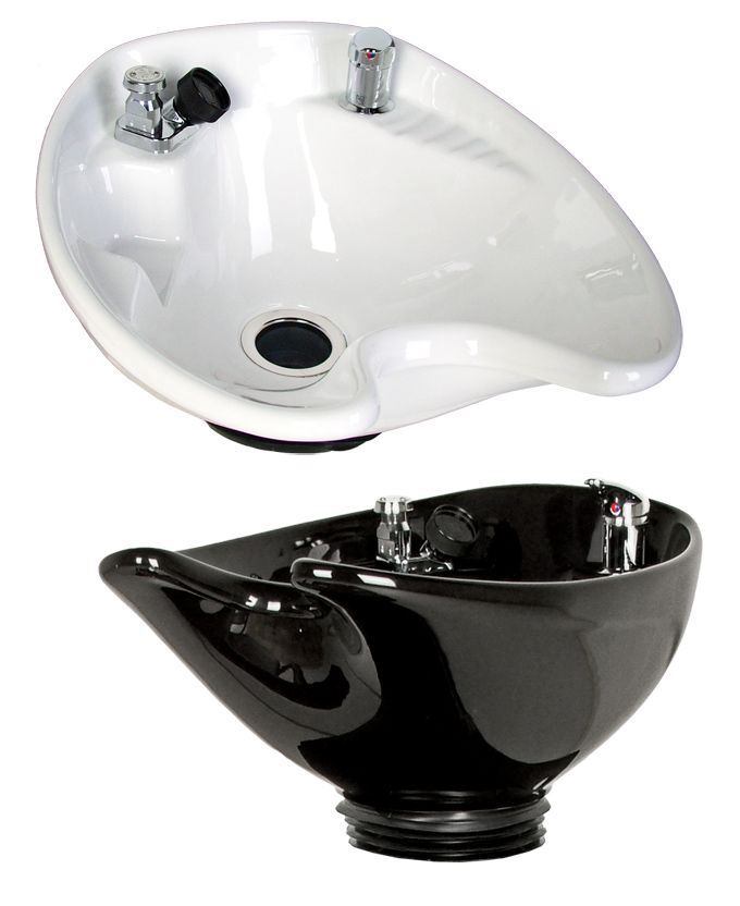 8700 Deep Tilting Porcelain Shampoo Bowl Complete 2 Colors - Image 2