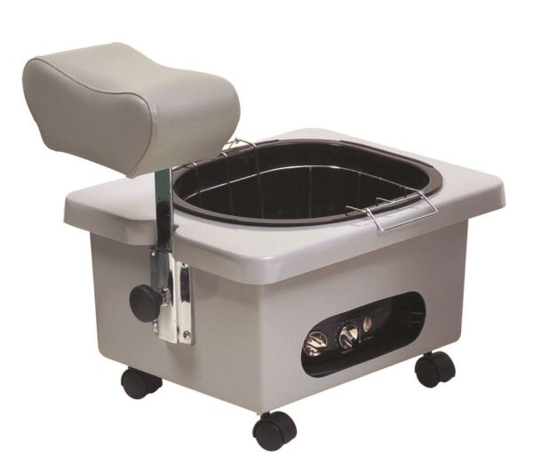 Pibbs DG105G Grey Mobile Pedicure Cart With Footsie Bath