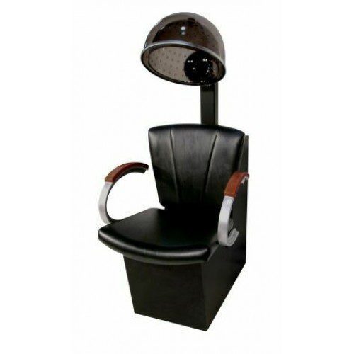 9721 Wood Capped Arm Dryer Chair Optional Hair Dryer
