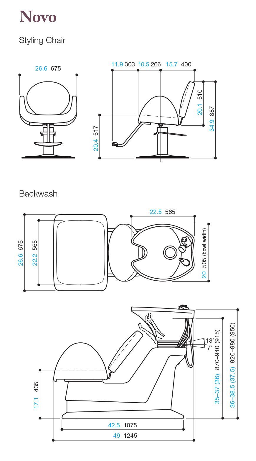 Novo Styling Chair Designed for Americans Made in Japan - Image 3