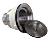SSD Stainless Steel Strainer Basket Set Drain With Stainless Hair Cup Plus Tight Cap - Image 2