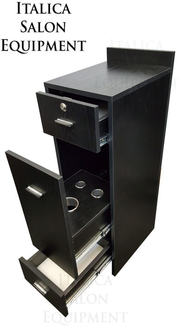 Italica CS67 16" Wide Hair Styling Cabinet With Tool Drawer Locking
