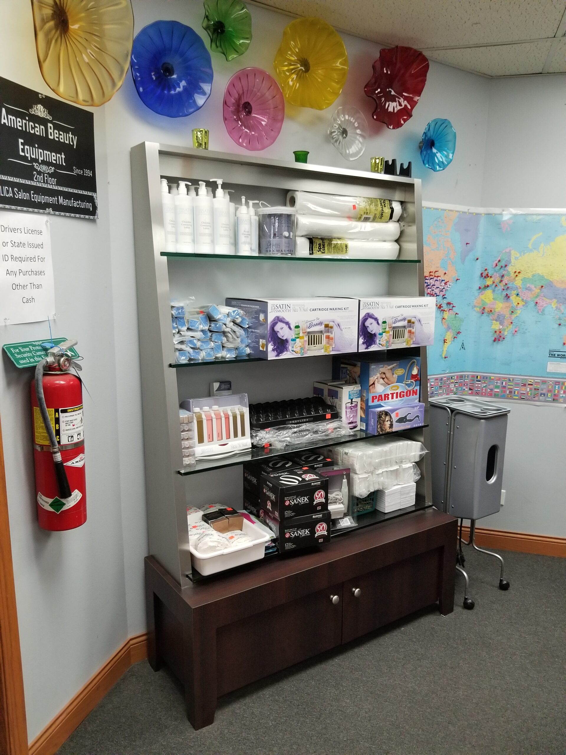 KOKEN USA Display Shelf and Storage Cabinet Showroom Model