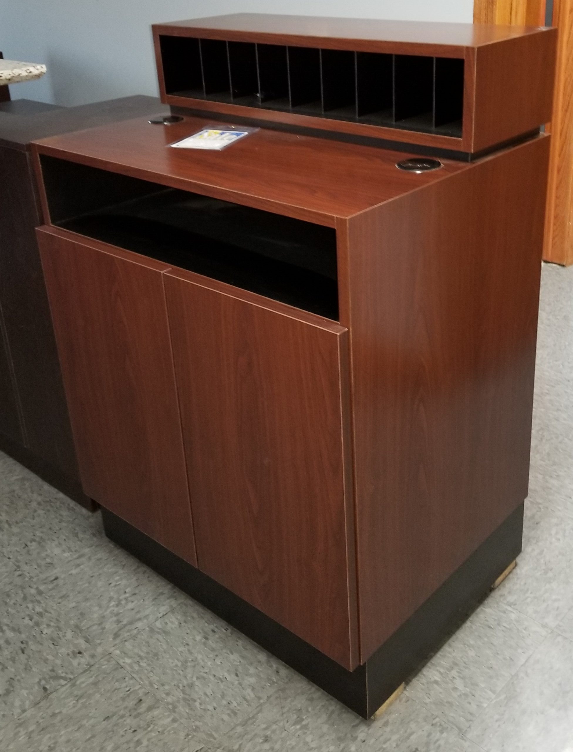 Showroom Model Concierge Desk Shaker Cherry USA Made