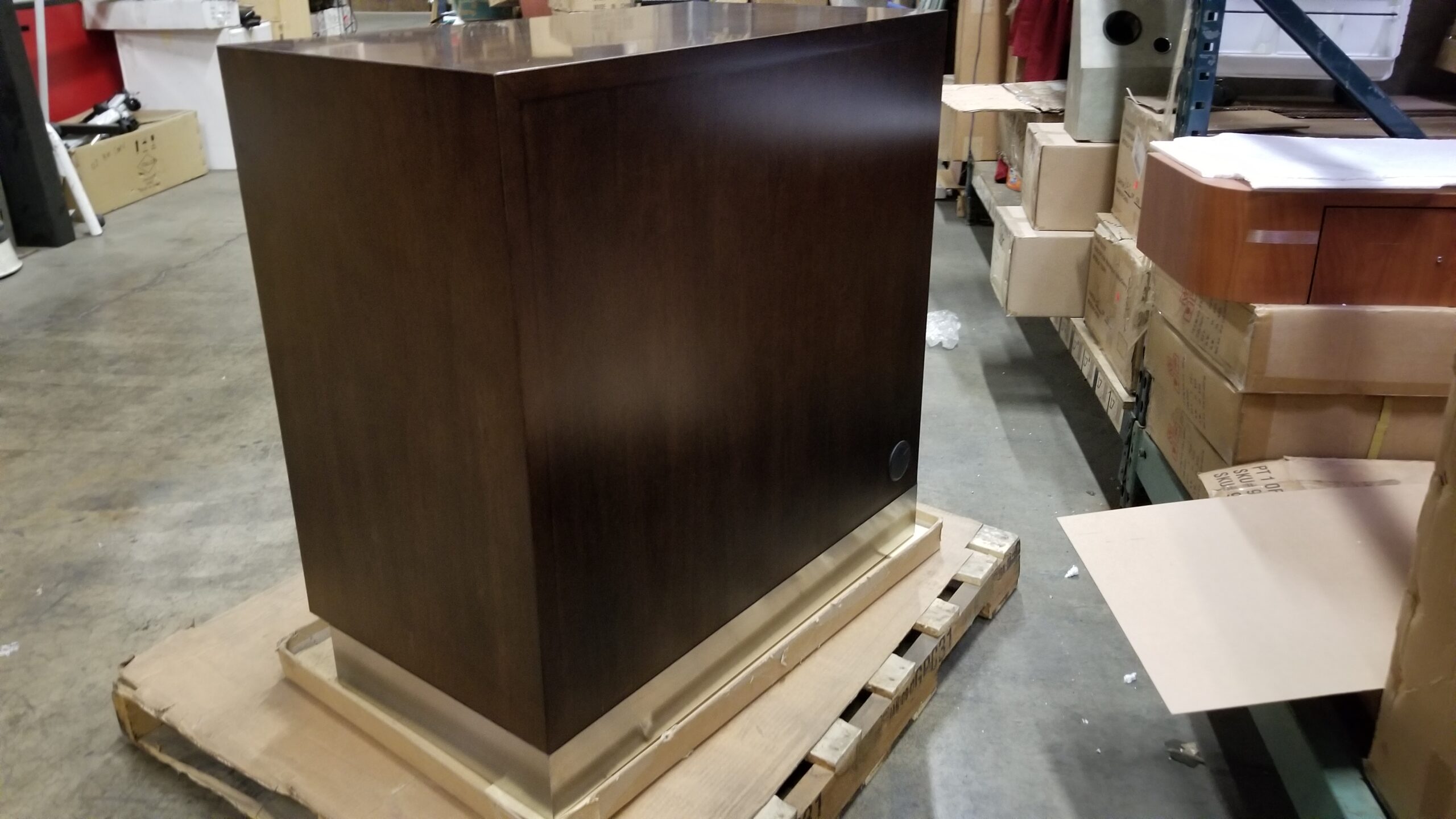 36-Inch-Wide Wood Reception Desk With Storage - Image 6