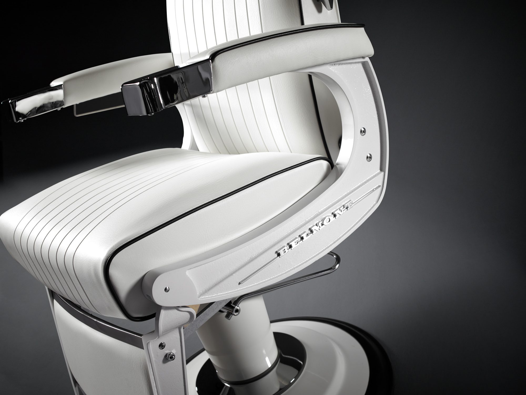 BB225 Elite White Elegance Barber Chair - Image 7
