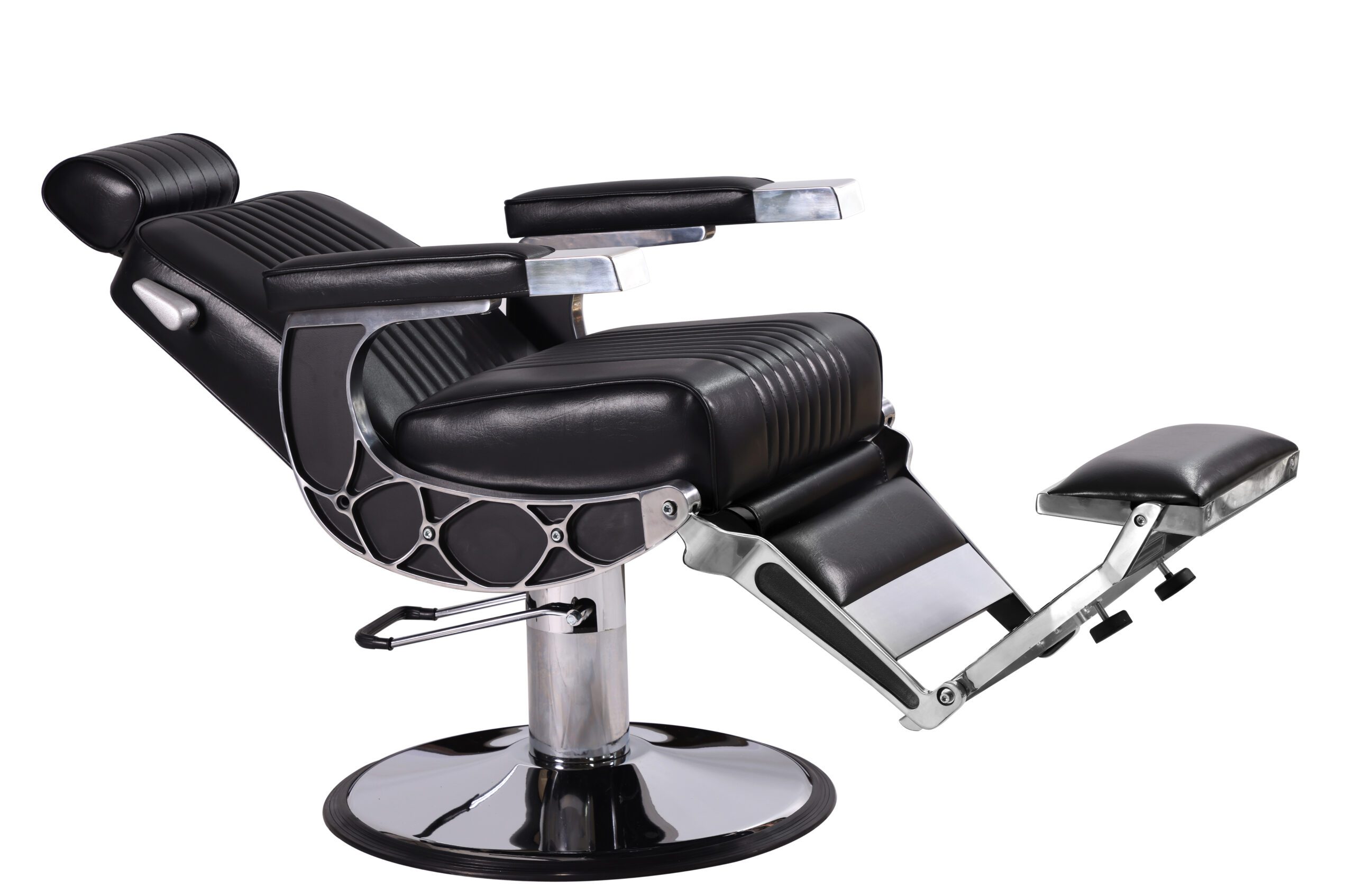 Italica 8553 Barber Chair Steel Arm Heavy Duty Base - Image 2