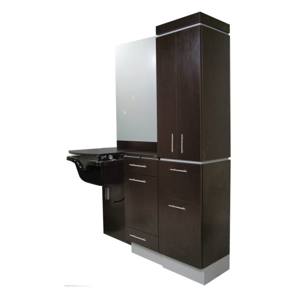 4423-60 Inch Wide Wet Booth Shampoo Station