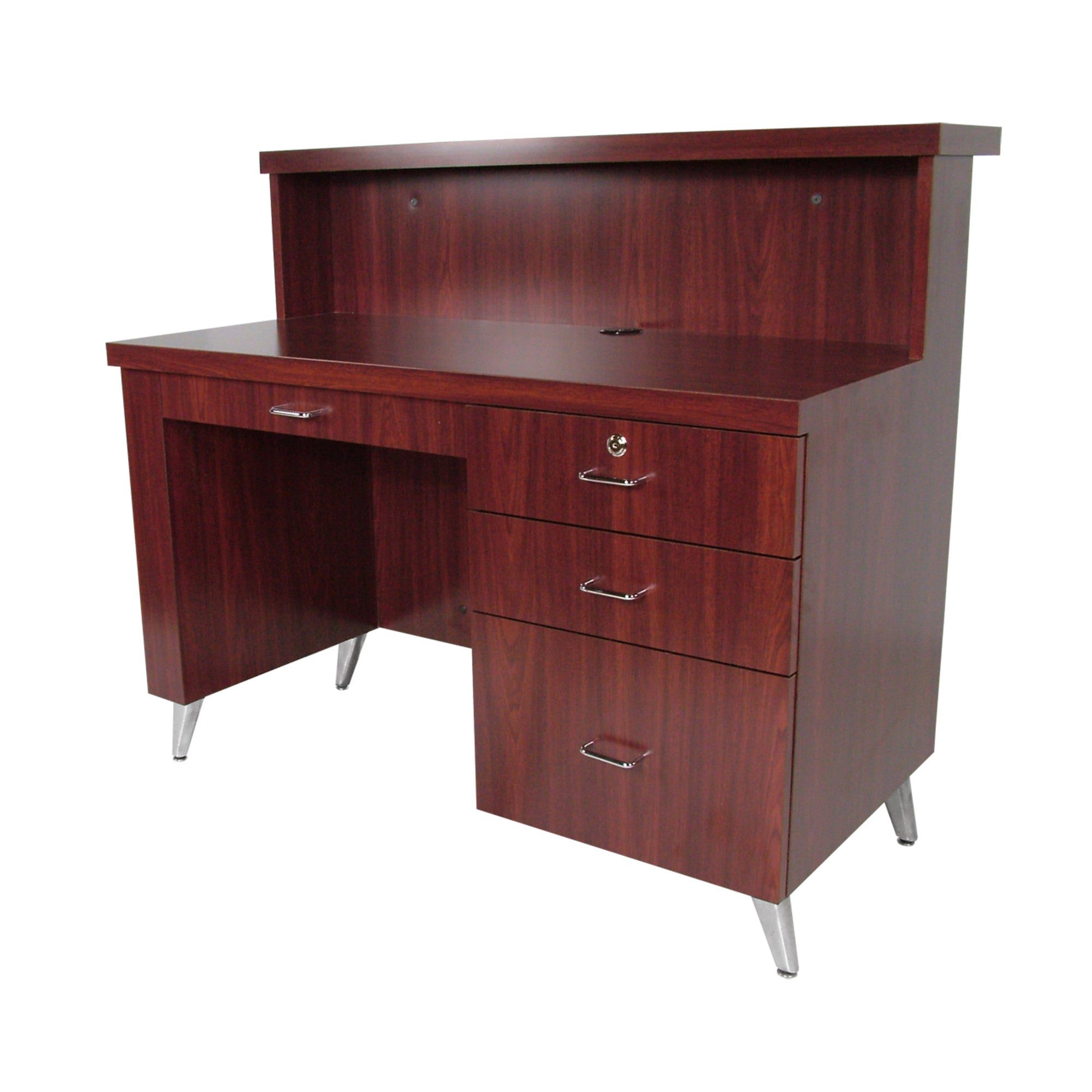 578-48-Inch-Wide Reception Desk With Accent Panel - Image 2
