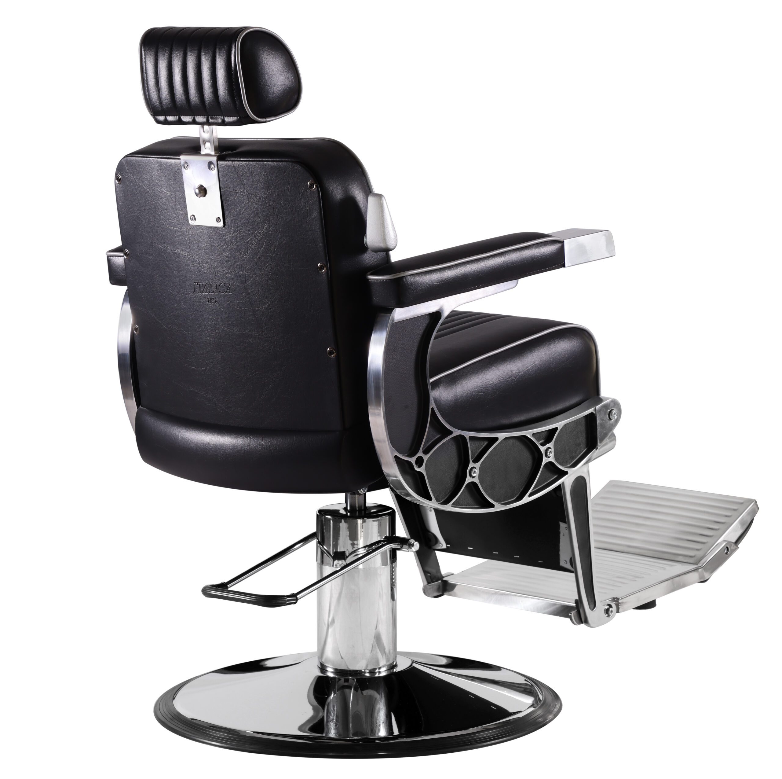 Italica 8553 Barber Chair Steel Arm Heavy Duty Base - Image 3