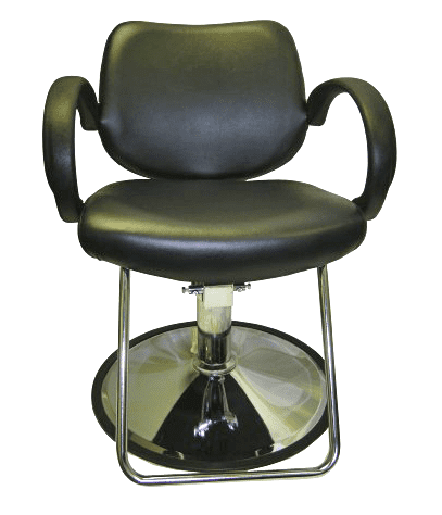6651 Low Back Styling Chair Hard Plastic Arms - Image 2