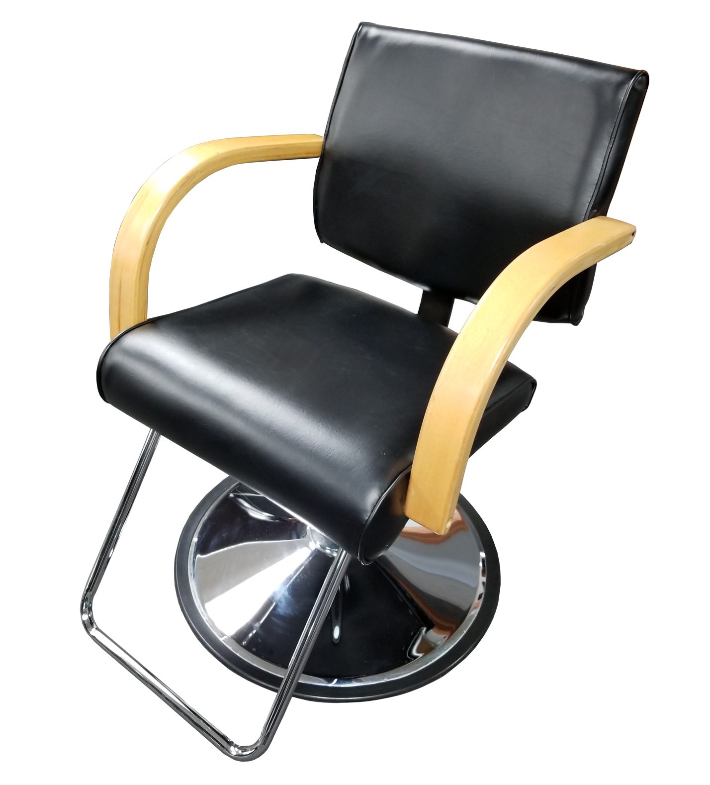 6366LW Katy Styling Chair Natural Wood Arms - Image 2