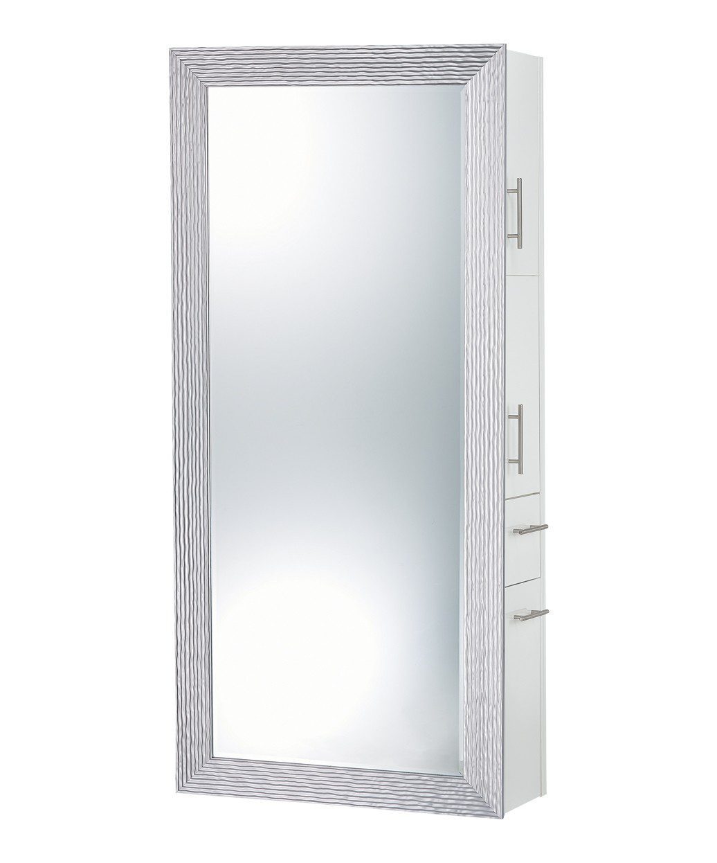 7727-SER02 Wave Black Styling Station With Mirror - Image 8