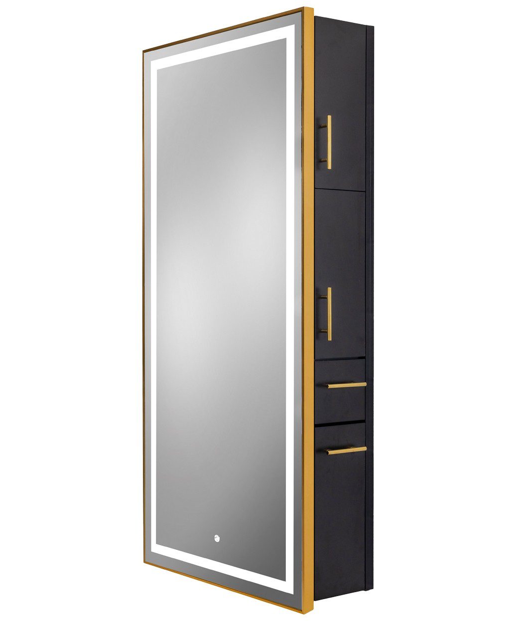 9220 Gold Frame LED Mirror Choose Laminate Color